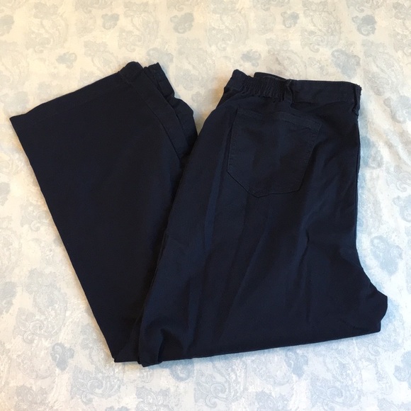 Karen Scott Sport Navy Trousers, 14P - Picture 3 of 7